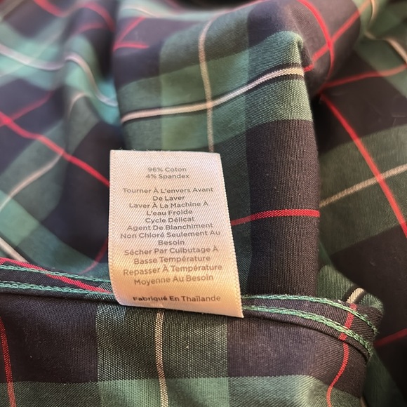 Talbots Plaid Button-Up Shirt size12 P - Picture 9 of 9